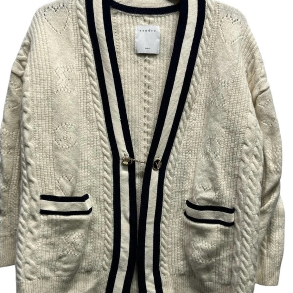 SANDRO
Esperance striped wool cardigan - Picture 4 of 8